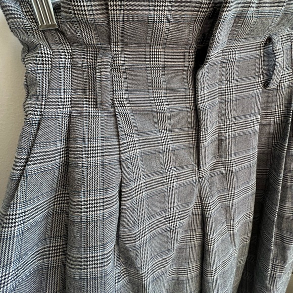 Plaid high waisted wide leg pants - Picture 2 of 4
